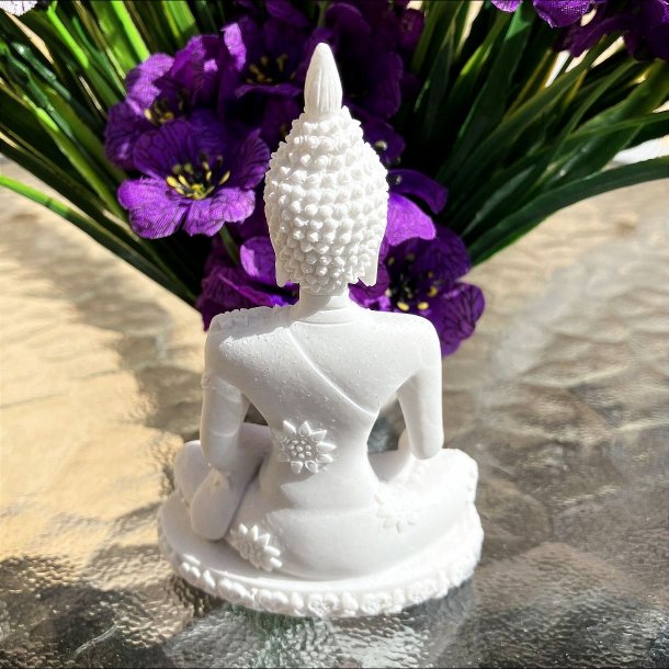 Thailandsk hvid Buddha (11 cm)