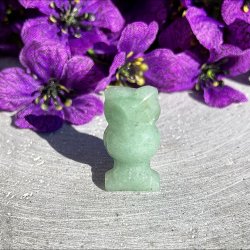 Grn Aventurin ugle (ca. 2,5 cm)