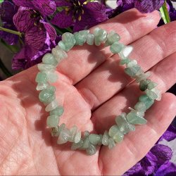 Gr�n Jade chip armb�nd