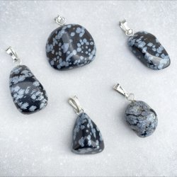 Snefnug Obsidian vedhng