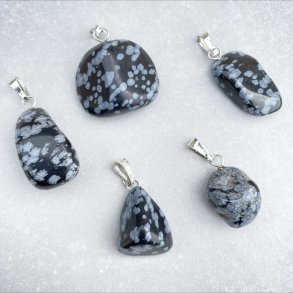 Snefnug Obsidian vedhng