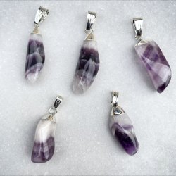 Ametyst Chevron vedhng 