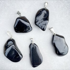 Sort Turmalin vedhng 