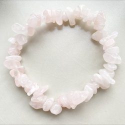 Rosakvarts chip armb�nd