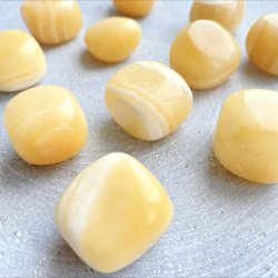 Calcit, Gul (2-3 cm)