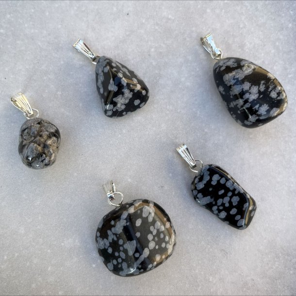 Snefnug Obsidian vedhng