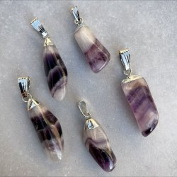 Ametyst Chevron vedhng 