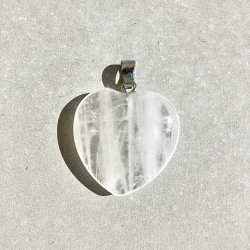 Bjergkrystal hjerte vedhng 