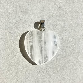 Bjergkrystal hjerte vedhng 