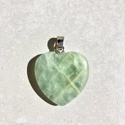 Fluorit hjerte vedhng