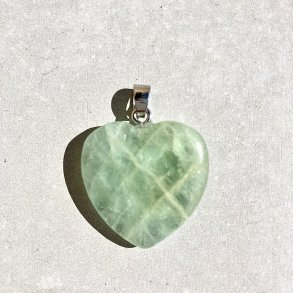 Fluorit hjerte vedhng