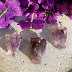 Ametyst skytsengel vedhng