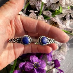 Armbnd med 2 Lapis Lazuli