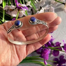 Armbnd med 2 Lapis Lazuli