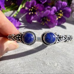 Armbnd med 2 Lapis Lazuli