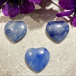 Bl Aventurin hjerte (ca. 2 cm)