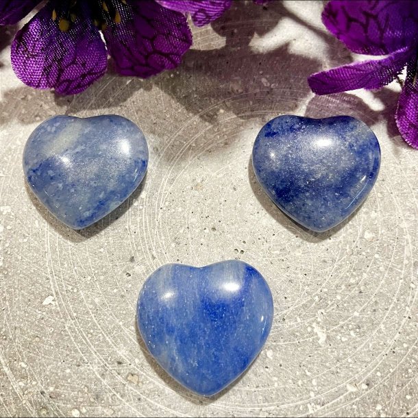 Bl Aventurin hjerte (ca. 2 cm)