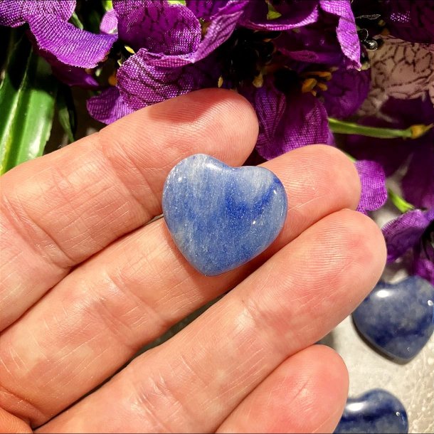 Bl Aventurin hjerte (ca. 2 cm)