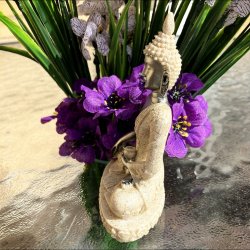 Buddha i harpiks (10 cm)