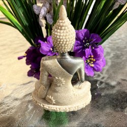 Buddha i harpiks (10 cm)