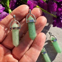 Grn Aventurin pendul vedhng