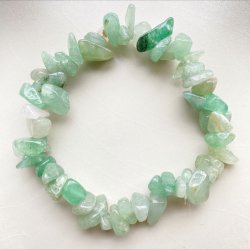 Grn Jade chip armbnd