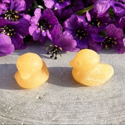 Gul Calcit and (ca. 2 cm)