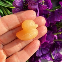 Gul Calcit and (ca. 2 cm)