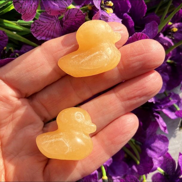 Gul Calcit and (ca. 2 cm)