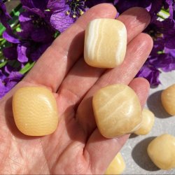 Calcit, Gul (2-3 cm)