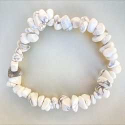 Hvid Howlit chip armb�nd
