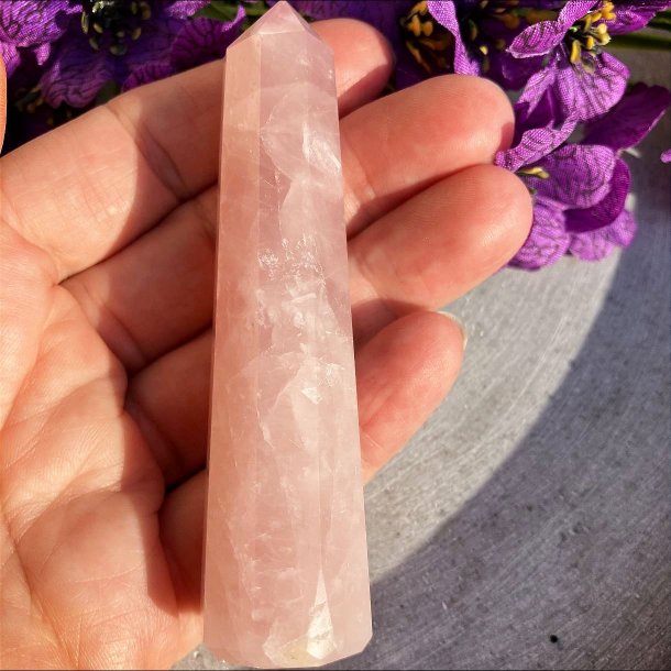 Rosakvarts trn (10 cm)