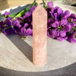 Rosakvarts trn (10 cm)