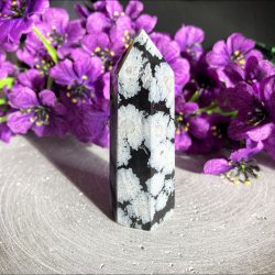 Snefnug Obsidian trn (7 cm)