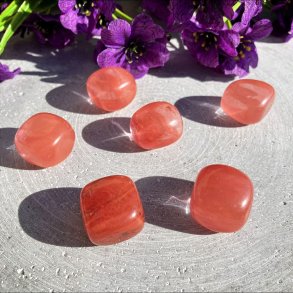 Kvarts, Kirsebr (2-3 cm)