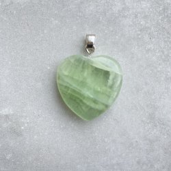 Fluorit hjerte vedhng