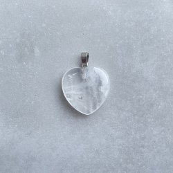 Bjergkrystal hjerte vedhng 